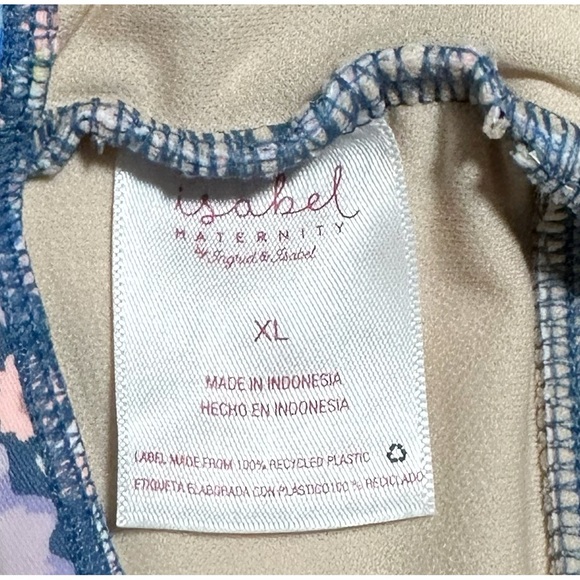 Wrap Front Halter One Piece Maternity Swimsuit - XL - Picture 4 of 5